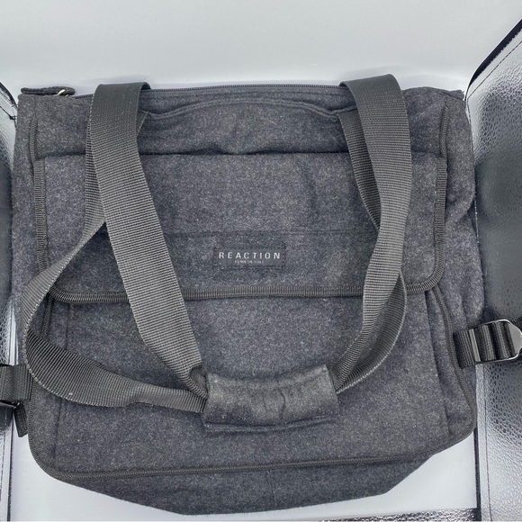 Kenneth Cole Reaction Wool Shoulder Bag Classic Soft Purse Satchel Multi Pockets - Picture 1 of 11